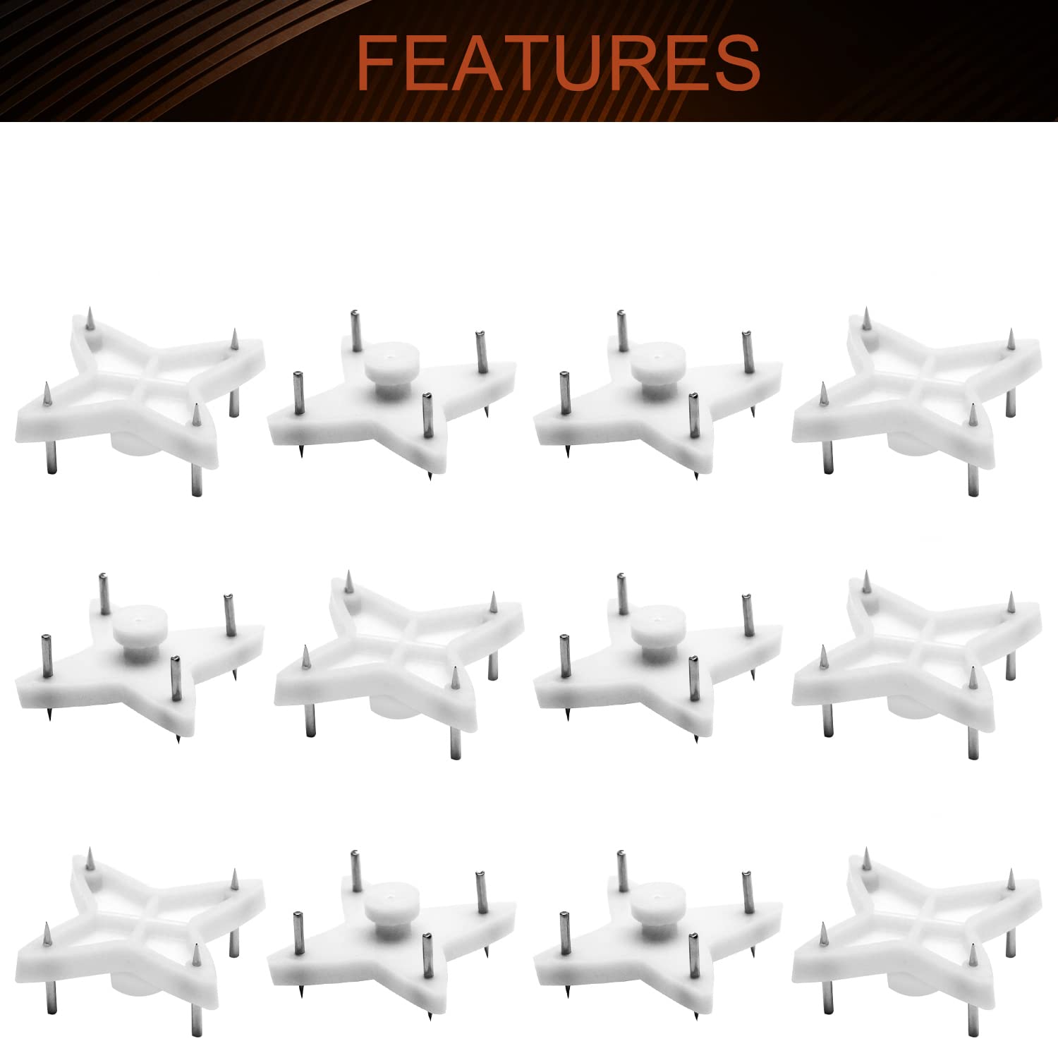 MroMax 80Pcs Invisible No-Damage Wall Hooks - Heavy Duty Picture Hangers for Concrete, Stucco & Hardwall - Non-Trace Photo Frame Hangers 1.10