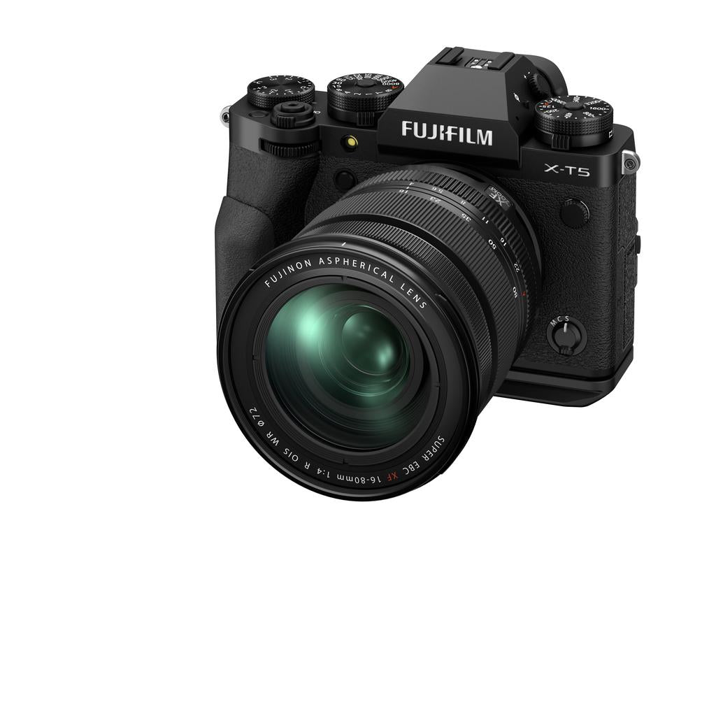 FUJIFILM X-T5 Mirrorless Digital Camera with 16-80mm Lens Kit - Black | Professional Photography, Travel & Vlogging | 4K Video, Weather Resistant Body