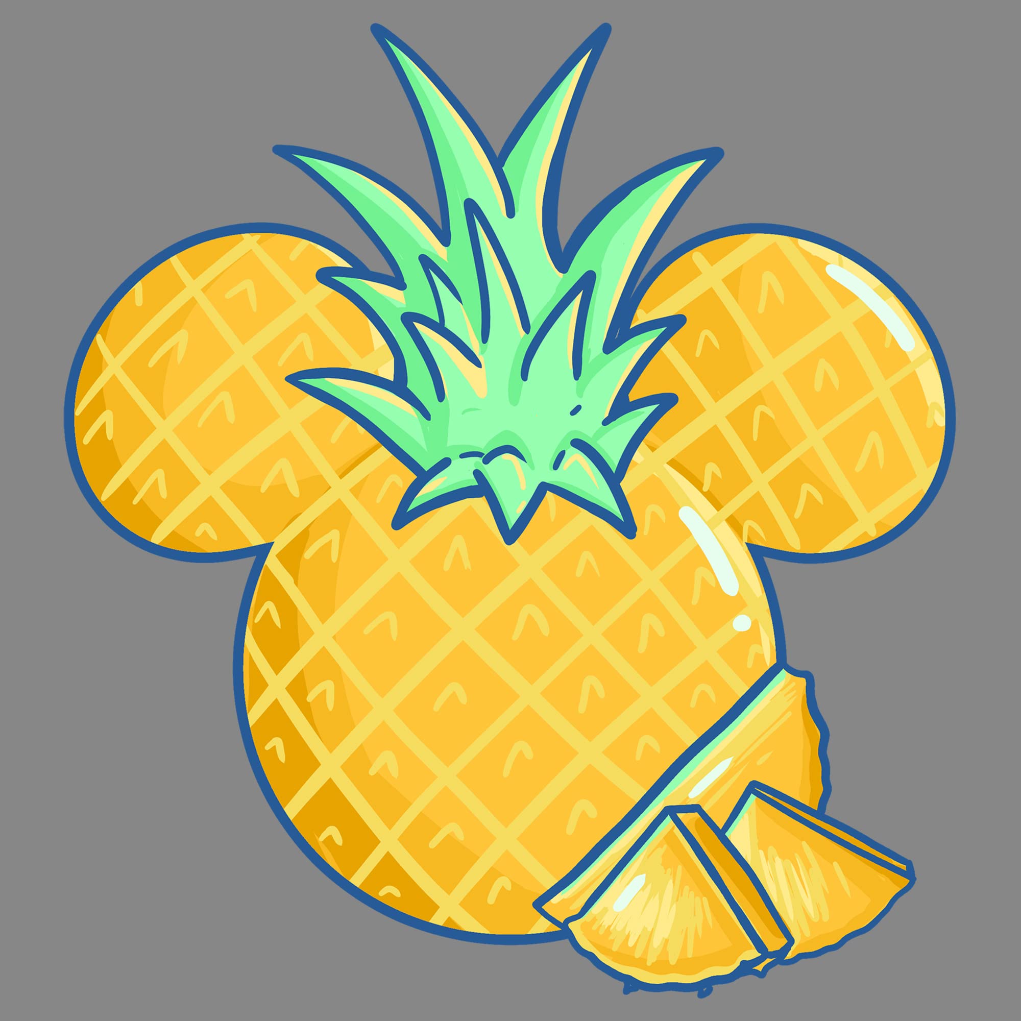 Disney Pineapple Boy Performance T-Shirt for Kids - Soft & Breathable Cotton Tee for Play, School & Everyday Wear