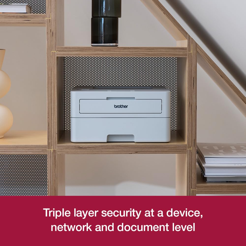 Brother HL-L2865DW Wireless Monochrome Laser Printer - Fast Printing, USB 2.0 & WiFi Connectivity - Compact A4 Printer for Home Office & Small Business Use