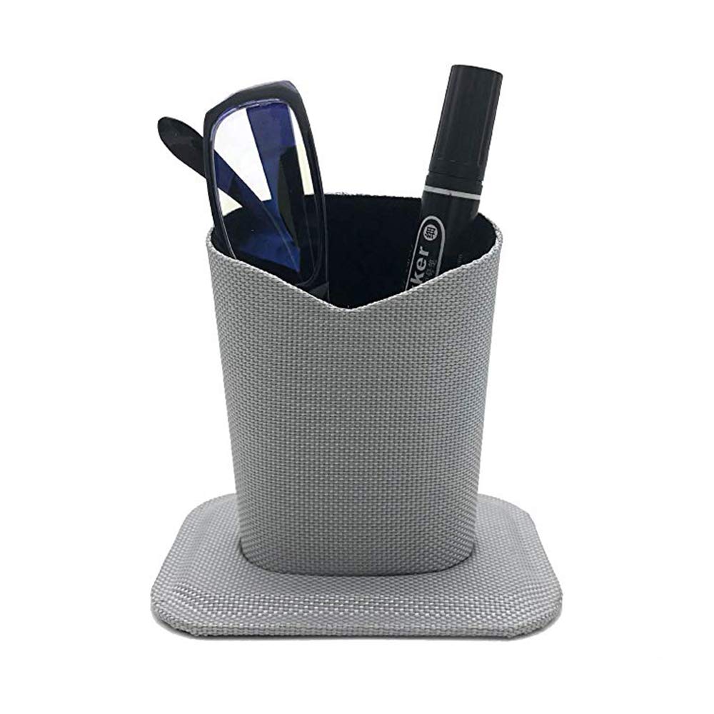 Silver Eyeglass Holder Stand Case - Durable & Stylish Eyewear Organizer for Desk, Nightstand, or Travel Accessories