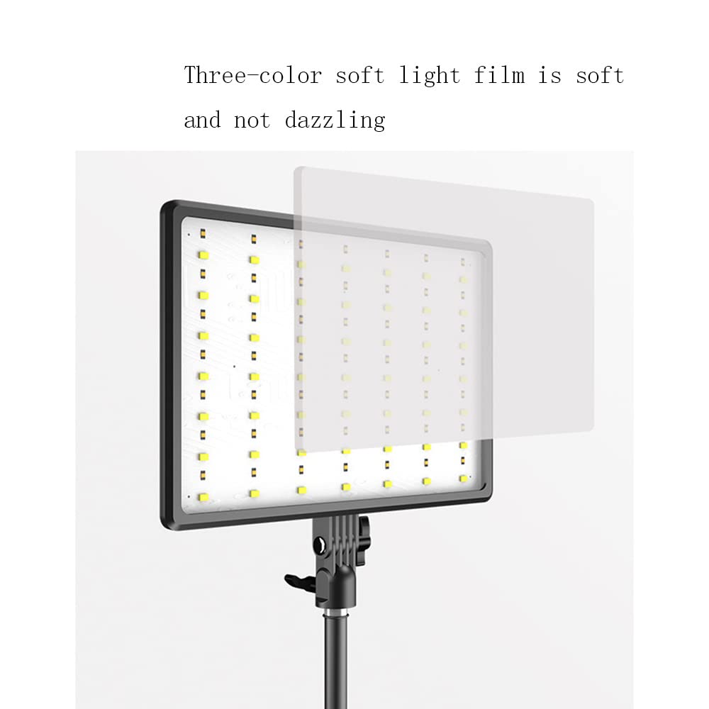 MINJUK Square Photography Light - Large LED Fill Light for Live Streaming, YouTube Videos, TikTok & Instagram Content Creation - Perfect for Home Studio, Vlogging, and Product Photography