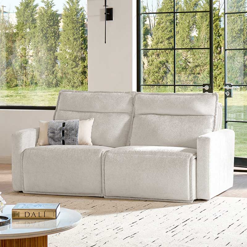 Essentia Power Reclining Corner Sofa - Easy Care Fabric Sectional Couch with USB Charging for Living Room, Home Theater & Family Room Comfort