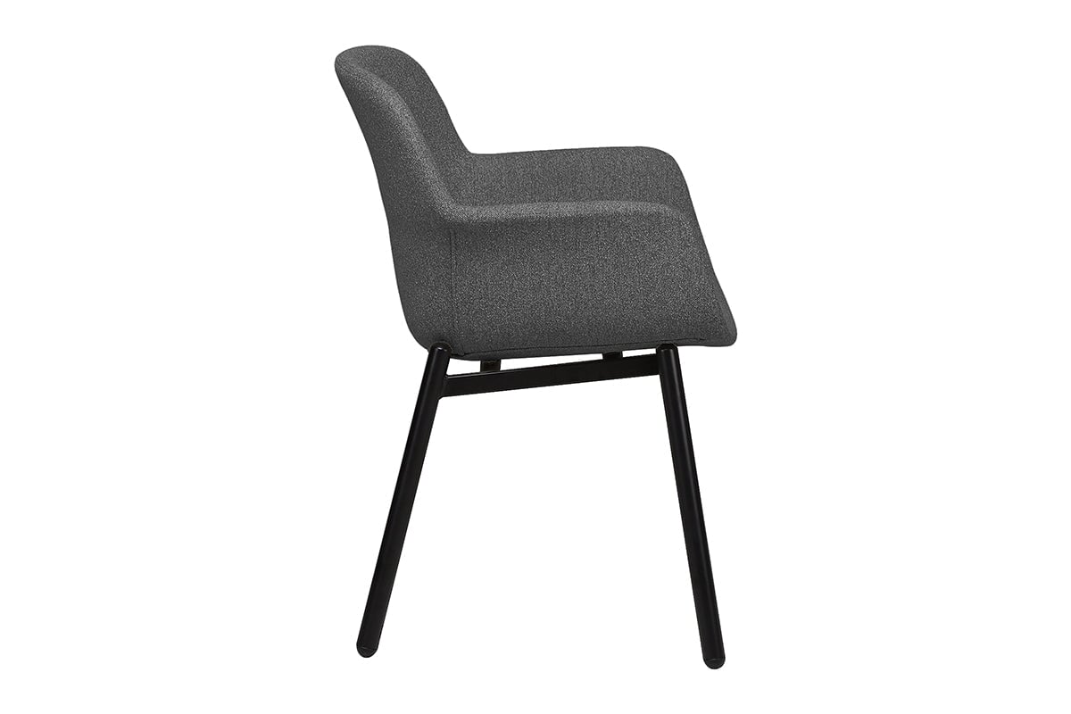 Tommy Tub Fabric Chair with 4 Leg Base - Comfortable Upholstered Lounge Chair for Living Room, Bedroom, or Office - Perfect for Relaxing, Reading, and Entertaining