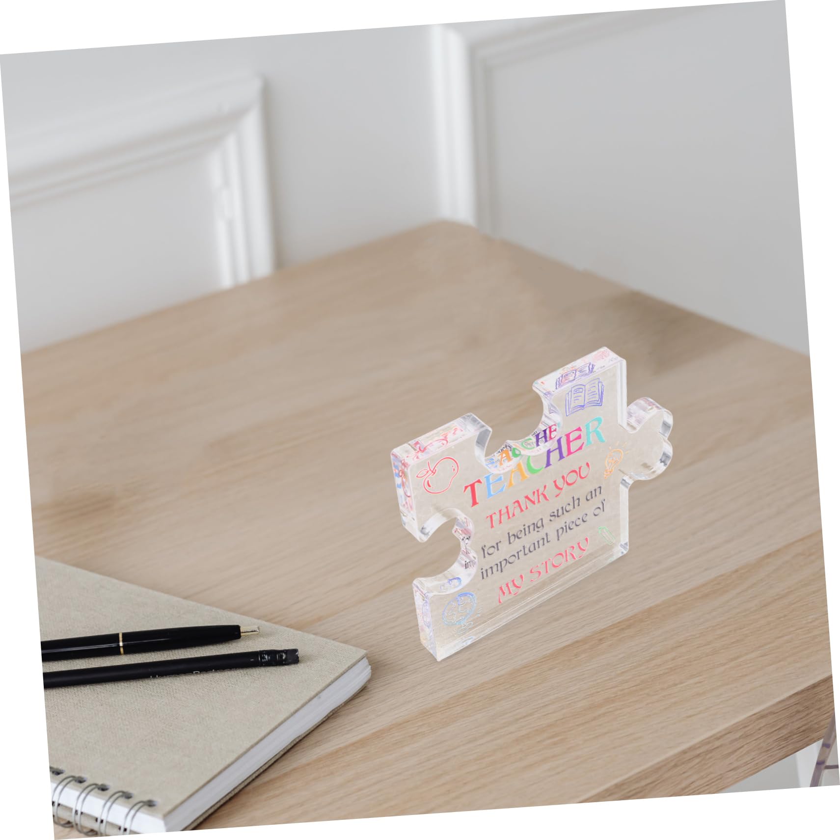 COHEALI Thank You Desk Sign - Elegant Acrylic Office Decor for Teachers, Coworkers & Appreciation Gifts - Perfect for Classrooms, Workstations & Home Offices