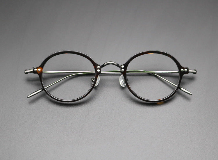 Premium Titanium Round Eyeglass Frames SC004 - Lightweight & Durable for Men & Women - Perfect for Reading, Driving & Fashion Accessories