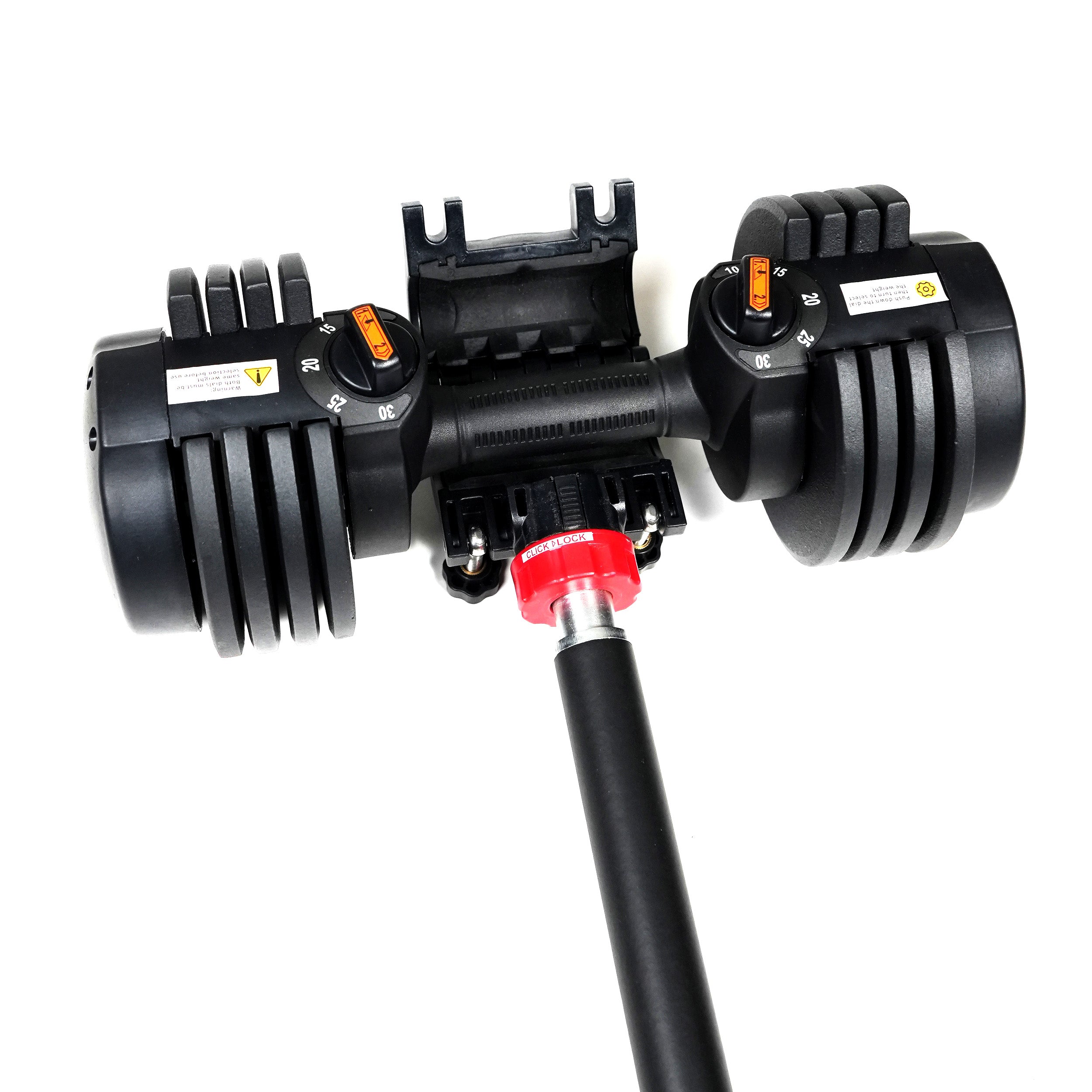 PRCTZ Adjustable Dumbbell to Barbell Converter - Modular Weightlifting Bar for Home Gym Strength Training | Perfect for CrossFit, Powerlifting & Functional Fitness Workouts