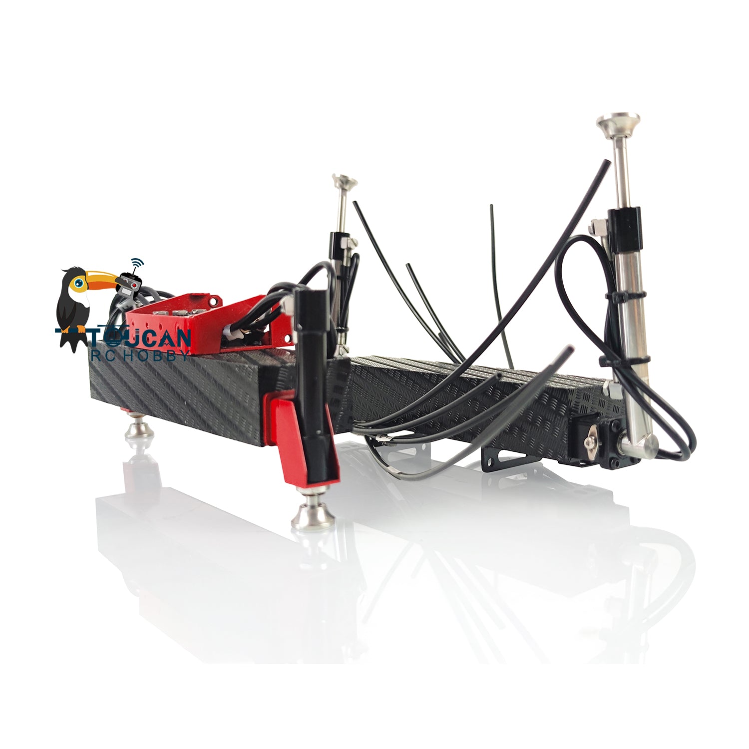 1/14 Scale LESU Radio Control Hydraulic Truck Crane A0014 - Assembled RC Construction Vehicle with Lights, Control Valve & Oil Pump - Compatible with TAMIYA Dump Truck - Perfect for Construction Site Play & Model Collection