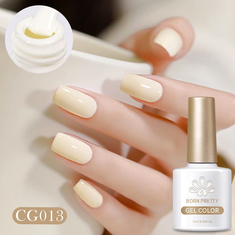 Silky White Series Color Gel Polish CG013 - 10ml Nail Polish for Manicure & Pedicure - Long Lasting & High Gloss Finish - Perfect for Home & Salon Use