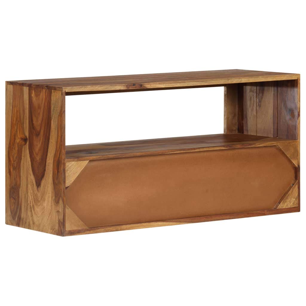 Rustic TV Stand with Storage - 31.5