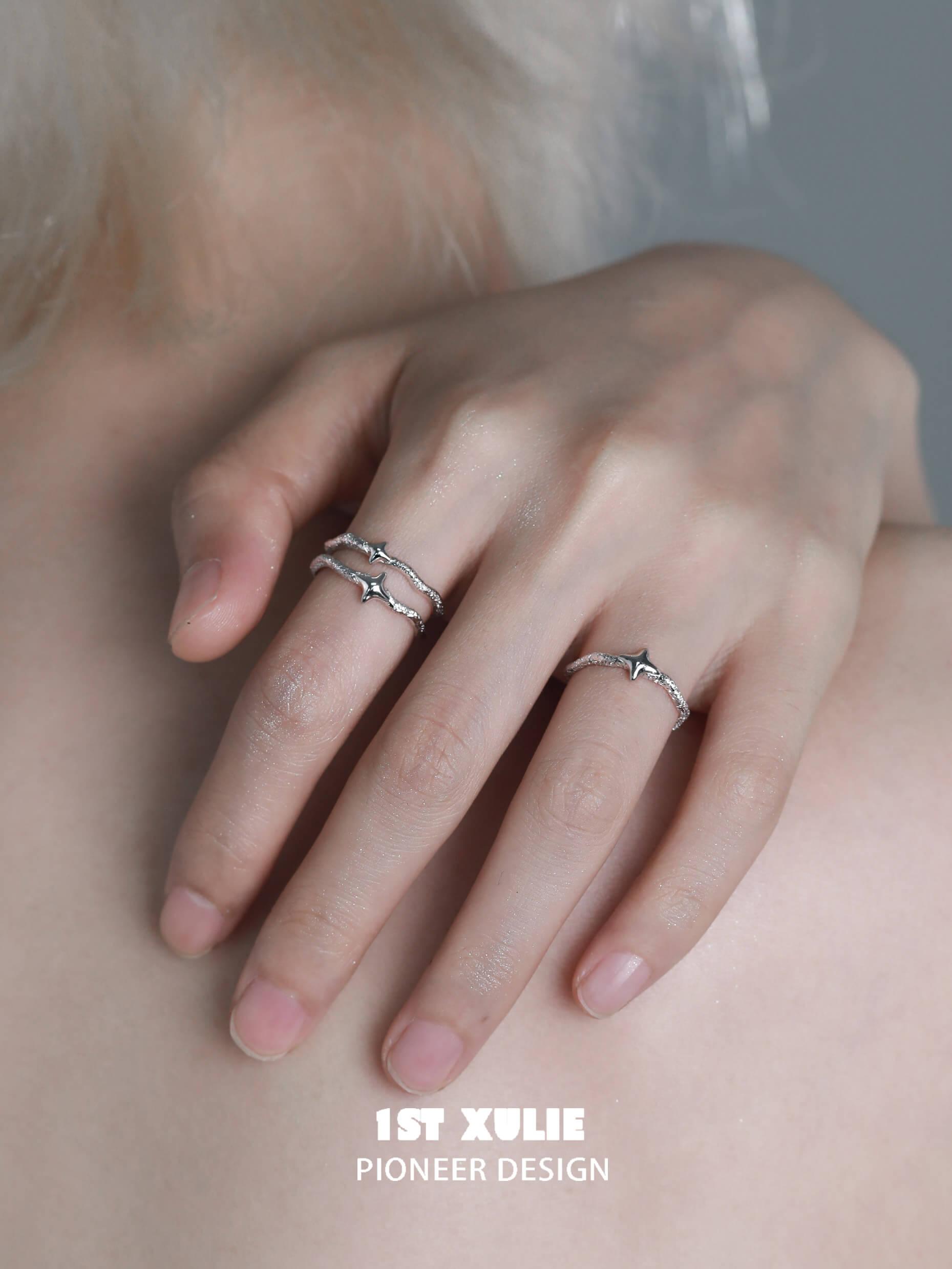 Silver Angel S925 Sterling Silver AB Rings™ – Elegant Stackable Rings for Women, Perfect for Everyday Wear, Gifts & Special Occasions