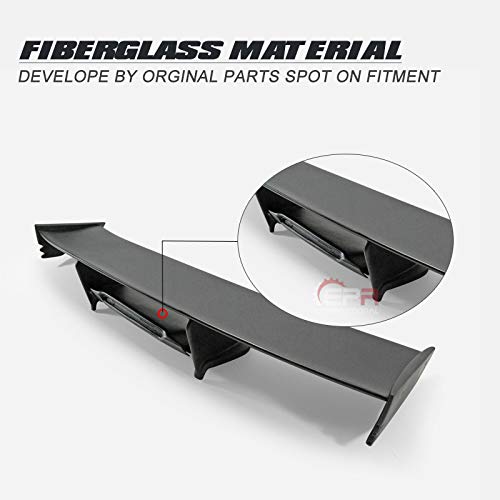 Nissan GT-R R35 NSM Style FRP Rear Trunk Diffuser GT Spoiler Wing Lip Body Kit - Unpainted Carbon Fiber Look | Aerodynamic Upgrade for Street Racing & Car Shows