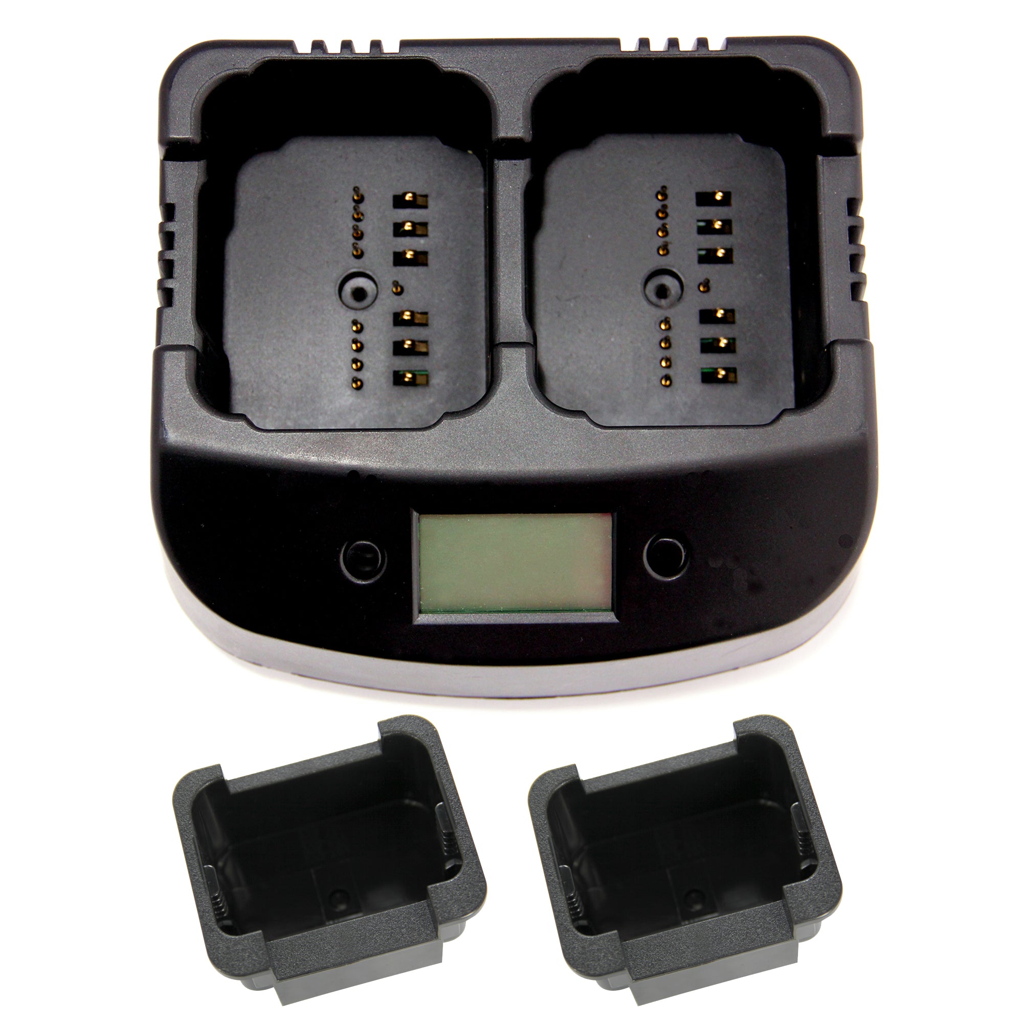 ICOM Two Way Radio Battery Dual Charger - Fast Charging for BP-252, BP-253, BP-261, BP-262 - Perfect for Emergency Communication & Outdoor Adventures