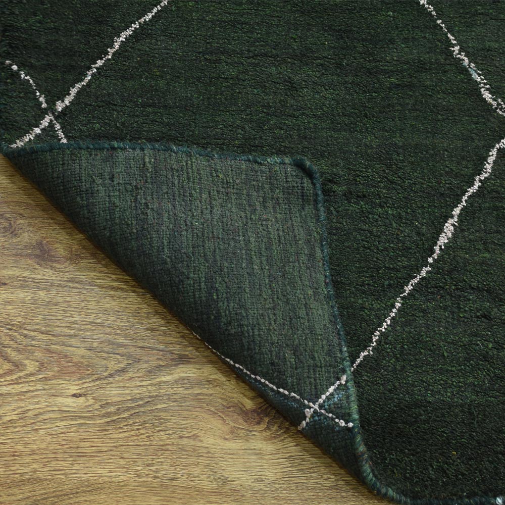 Handmade Bohemian Style Hand Knotted Rug - 100% Cotton, Non-Slip, 5x8 Feet - Perfect for Living Room, Bedroom, or Boho Home Decor