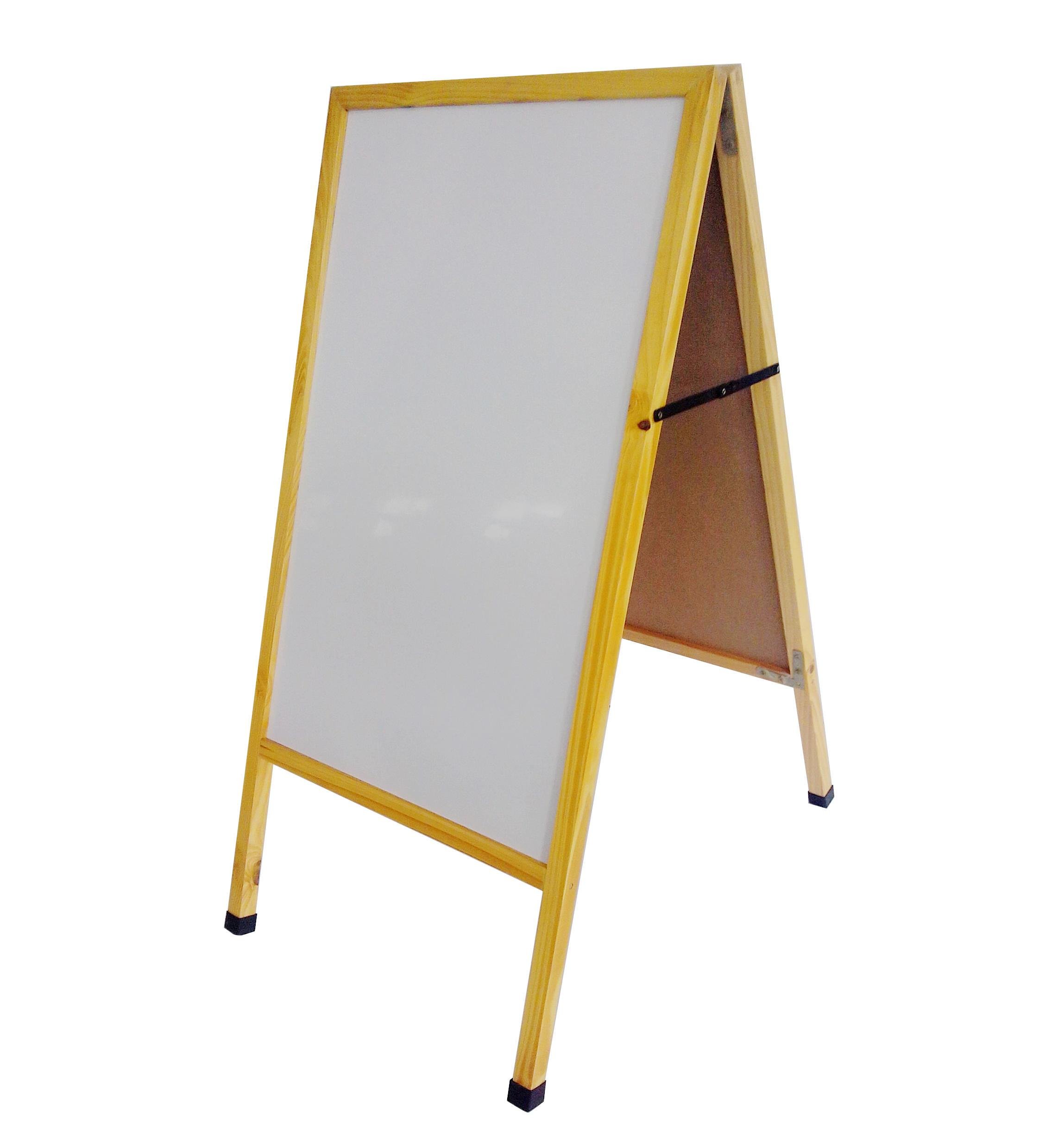 FixtureDisplays® Double-Sided A-Frame White Menu Board - 19x37x28 Inches - Dry Erase Sign for Restaurants, Cafes & Events - Perfect for Daily Specials & Promotions