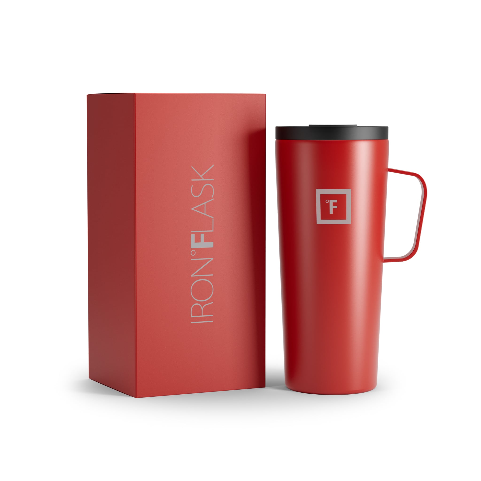 24 Oz Insulated Grip Coffee Mug 2.0 - Leak-Proof Travel Tumbler with Handle for Hot & Cold Drinks - Perfect for Office, Commute, Camping & Outdoor Activities