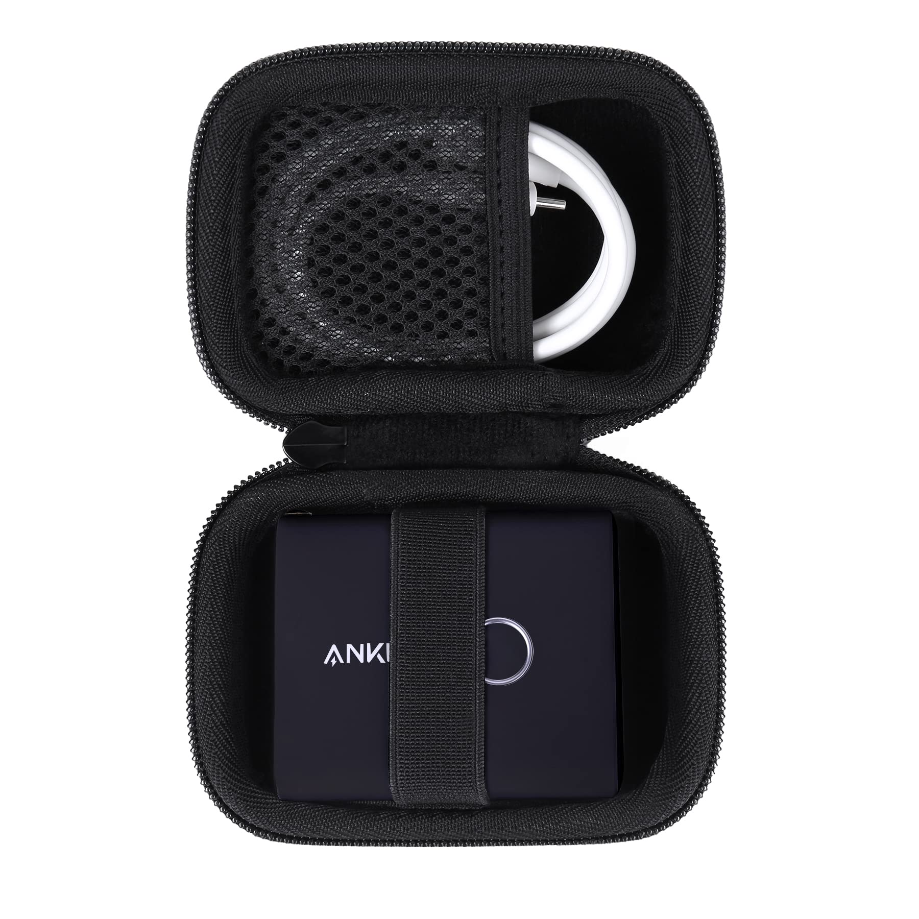 Anker 45W Wall Charger & 20W 5000mAh Power Bank Hard Protective Case - Compatible with PowerCore Fusion 521 Portable Charger - Durable Travel Storage Cover (Black) - Perfect for Home, Office & On-the-Go Charging