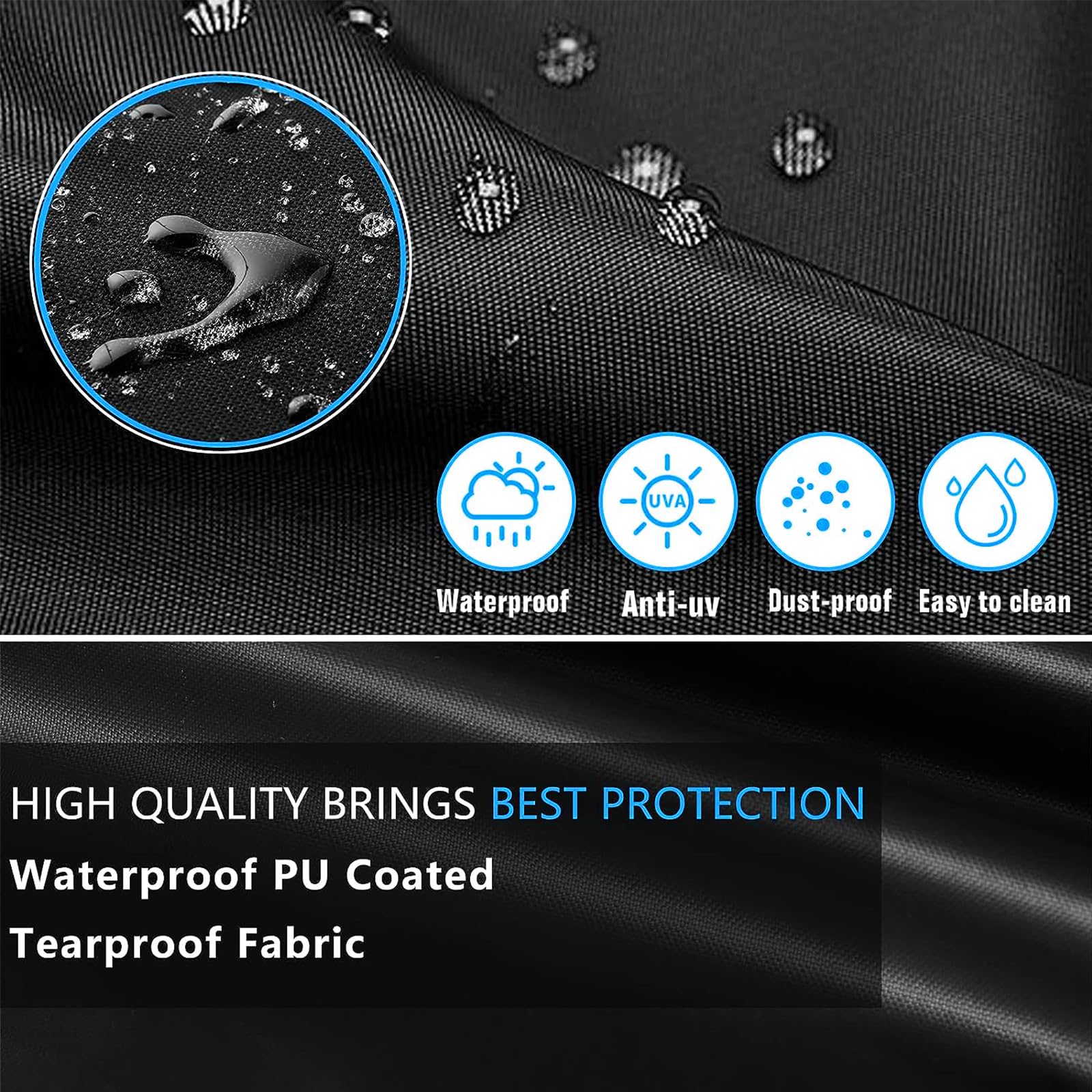 SIRUITON Upright Vacuum Cleaner Storage Bag - Dustproof Waterproof Protective Cover for Household Cleaning - Black (Bag Only) - Ideal for Home, Office & Travel Use