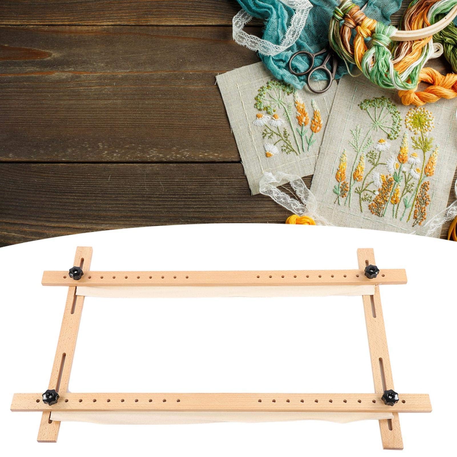 60 x 100cm Wooden Quilting Frame - Adjustable Embroidery Hoop for Cross Stitch & Sewing | Perfect for Handmade Crafts, DIY Projects & Home Decor