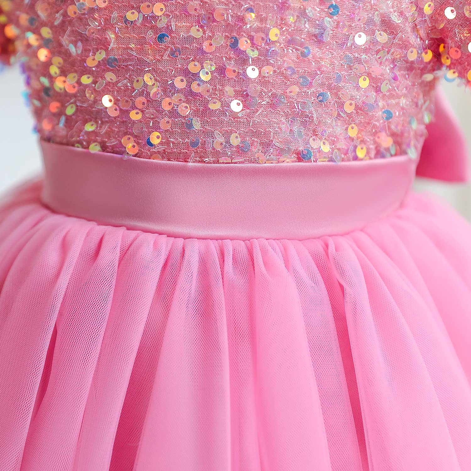 Flower Girl Dress for Weddings & Special Occasions | Girls Tutu Birthday Party Dress | Princess Pageant Gown | Formal Party Wear for Flower Girls, Birthday Celebrations & Pageants