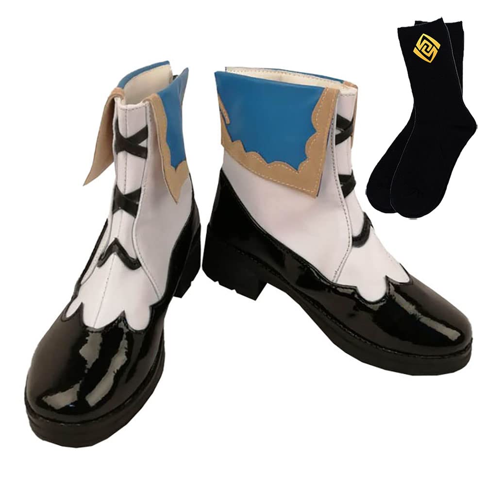 Keqing Cosplay Boots - Qiqi Anime Character Shoes for Cosplay Performance | Perfect for Genshin Impact Conventions & Themed Parties