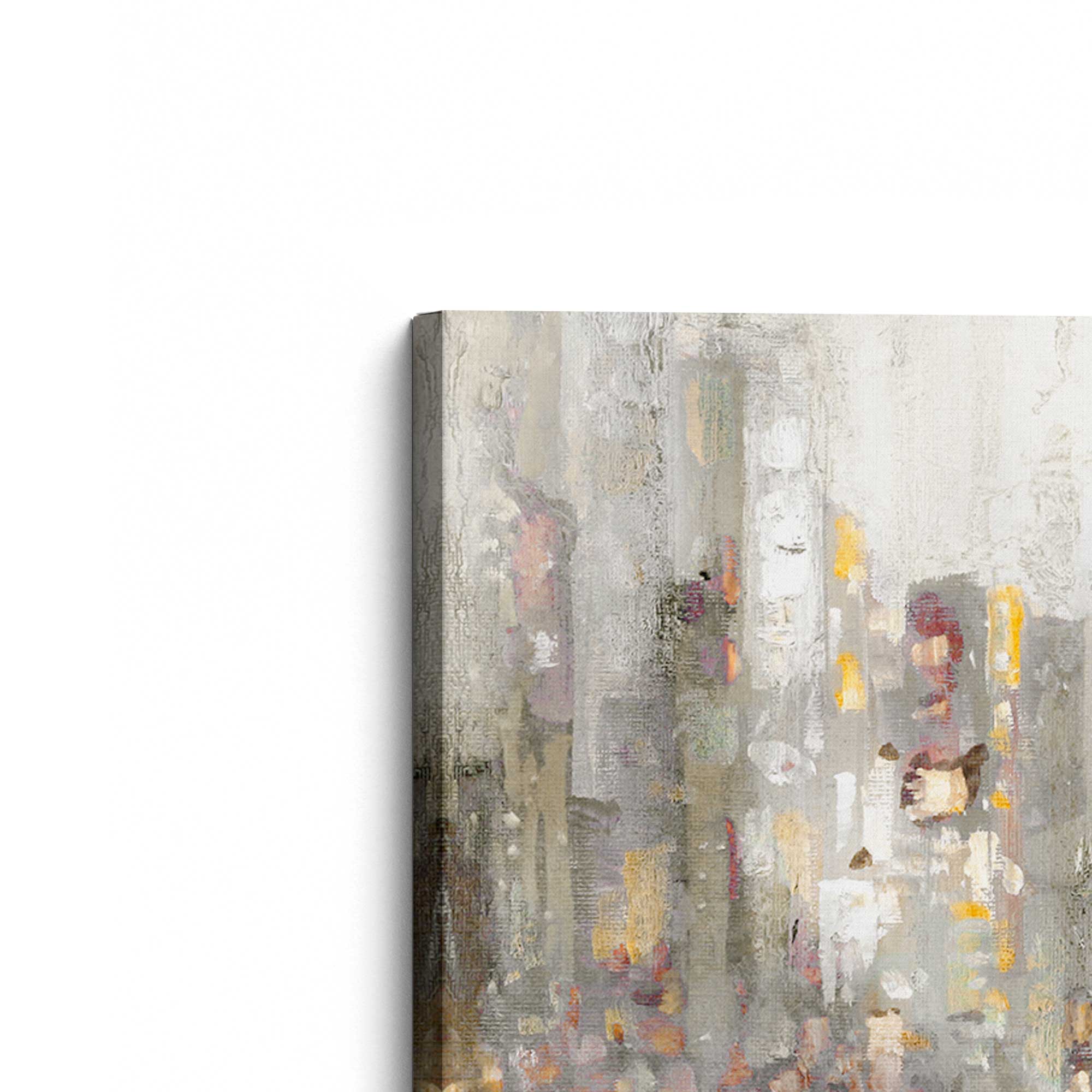 City Silhouettes Canvas Wall Art Print - Modern Urban Skyline Home Decor for Living Room, Bedroom & Office