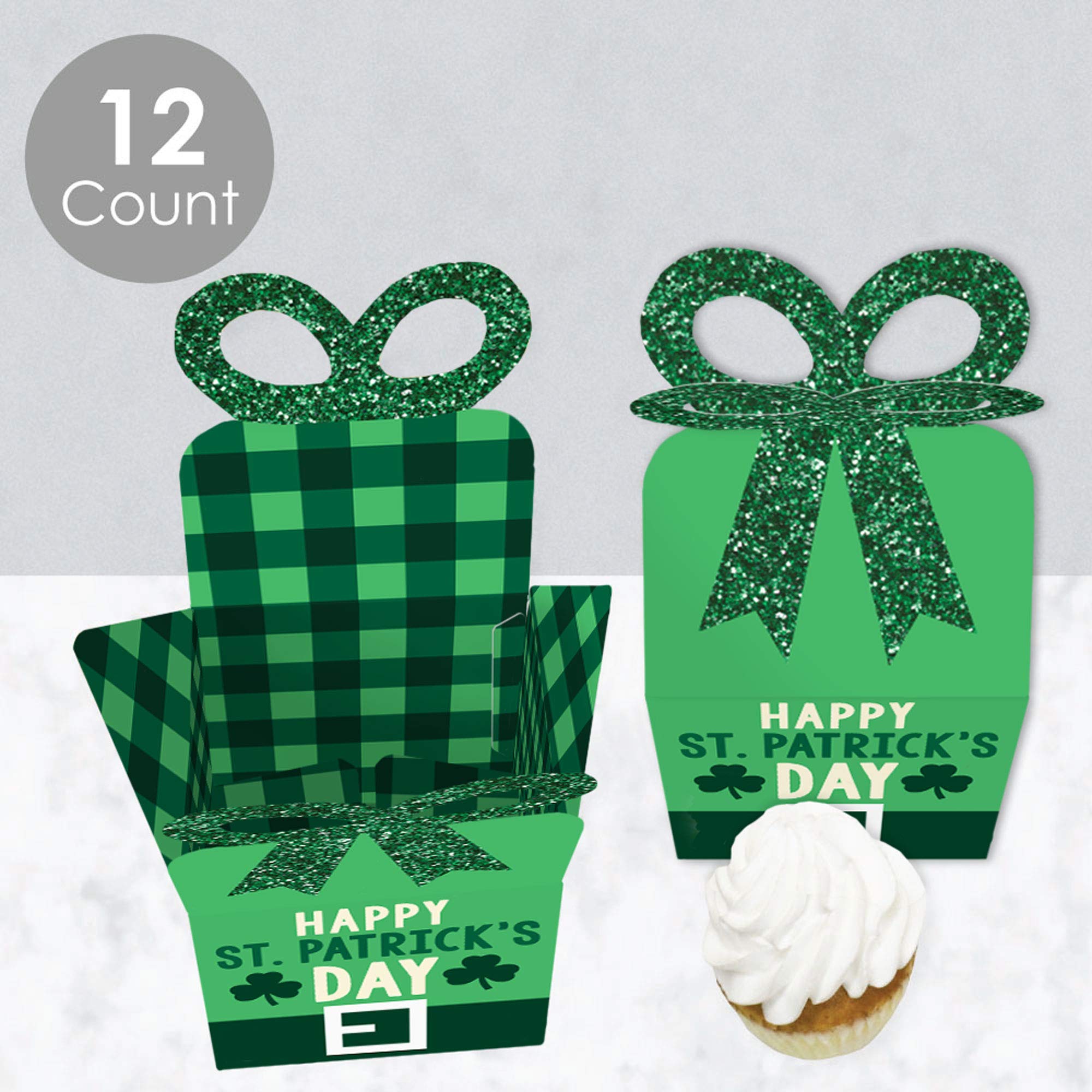 St. Patrick's Day Gift Boxes - 12 Pack for Party Favors & Decor