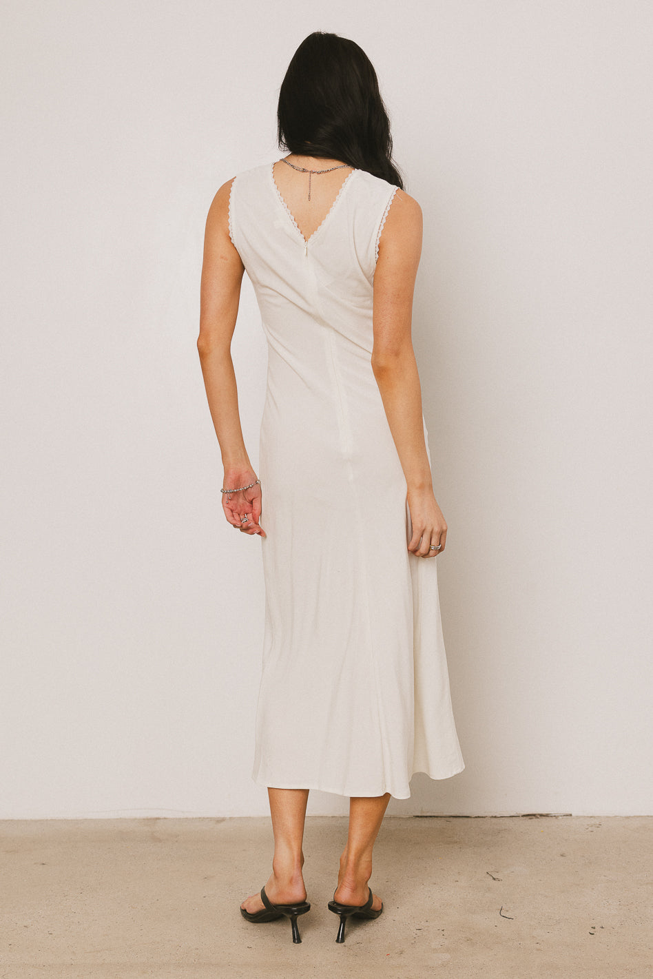 Angela Maxi Dress in Cream | Elegant Long Flowy Summer Dress for Women | Perfect for Beach, Wedding & Casual Outings