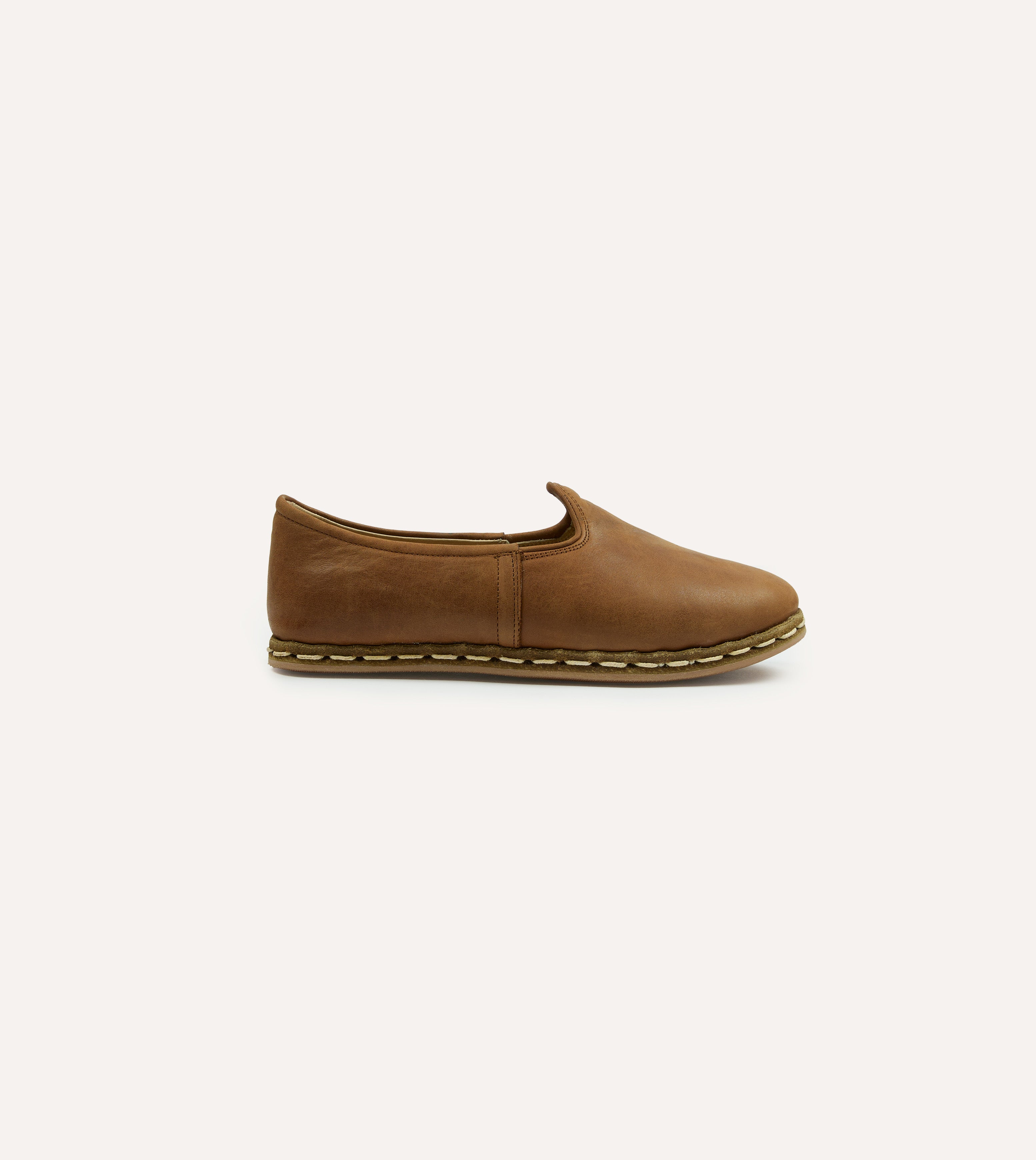 Sabah Fort Worth Brown Leather Shoes - Handmade Genuine Leather Loafers for Men & Women | Comfortable & Stylish for Casual Wear, Office, Travel & Everyday Use
