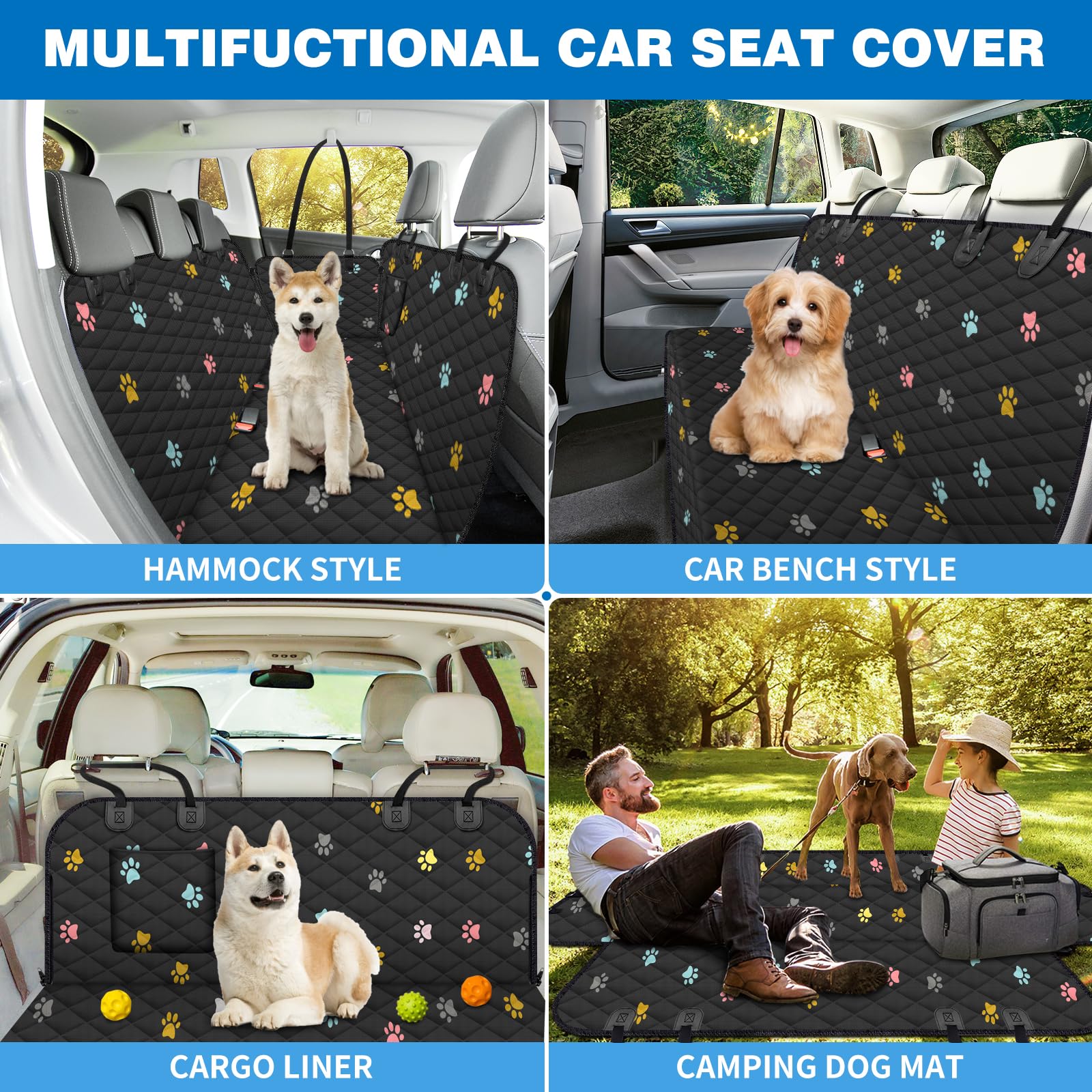BeneathYourFeet Waterproof Dog Car Seat Cover 56