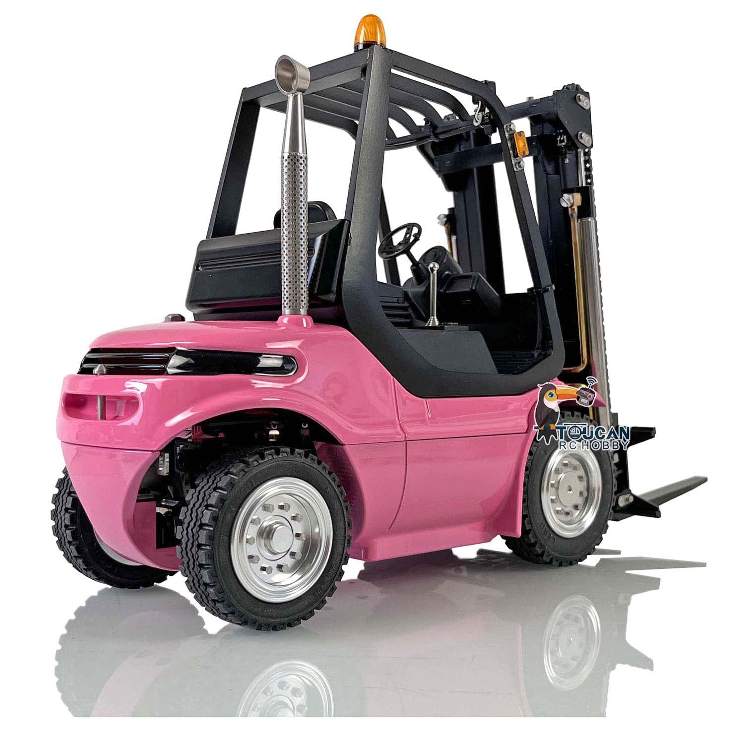 1/14 Scale RC Hydraulic Forklift Truck - Pre-Assembled RTR with Light & Sound System, Pump, Valve & Motor by LESU | Realistic Construction & Industrial Play for Adults & Kids