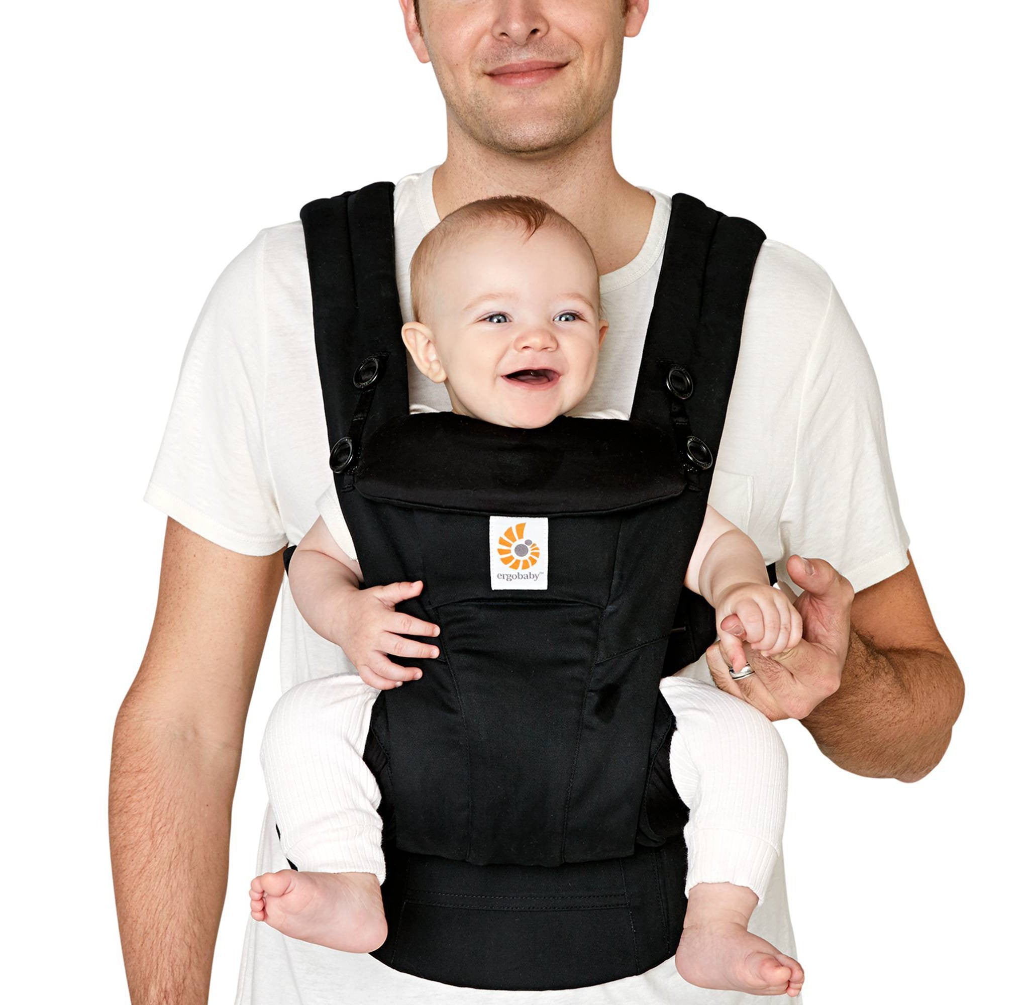 Omni Dream Baby Carrier - Onyx Black - Ergonomic & Adjustable Infant Carrier for Newborn to Toddler - Perfect for Hiking, Travel & Everyday Use