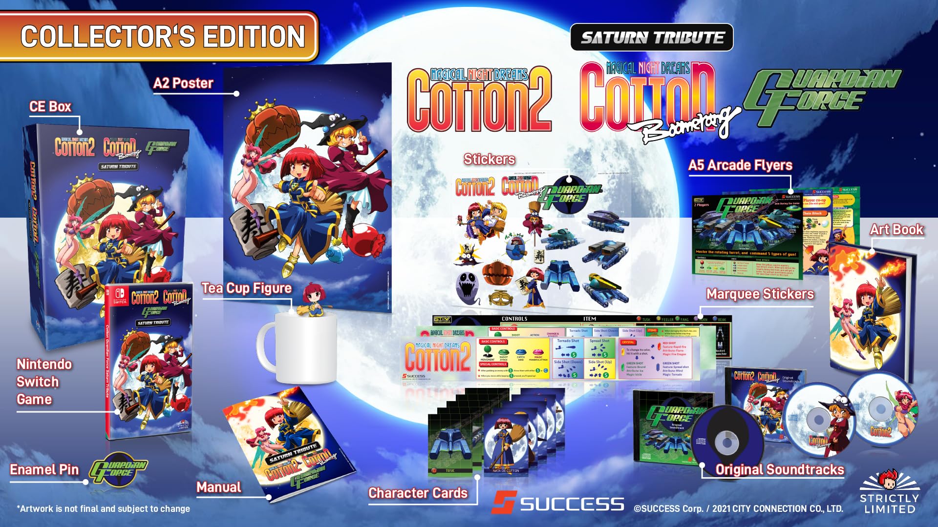 Cotton Guardian Force Saturn Tribute - Collector's Edition for Nintendo Switch | Retro Arcade Shooter Game | Perfect for Gaming Enthusiasts & Collectors