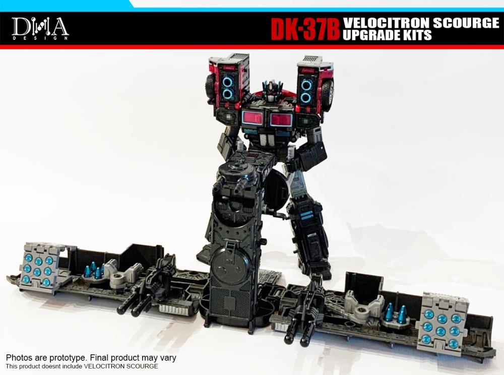DNA Design DK 37B Upgrade Kit for Velocitron Scourge - Transformers Toy Accessories & Custom Parts - Perfect for Collectors and Model Customization