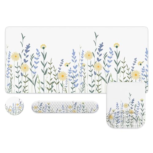 Lavender Floral White