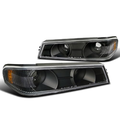 Spec-D Tuning 2LC-COL04G2JM-TM Crystal Black Amber LED Corner Parking Lights for Chevy Colorado & GMC Canyon - Upgrade Your Truck's Style & Visibility for Night Driving & Off-Road Adventures