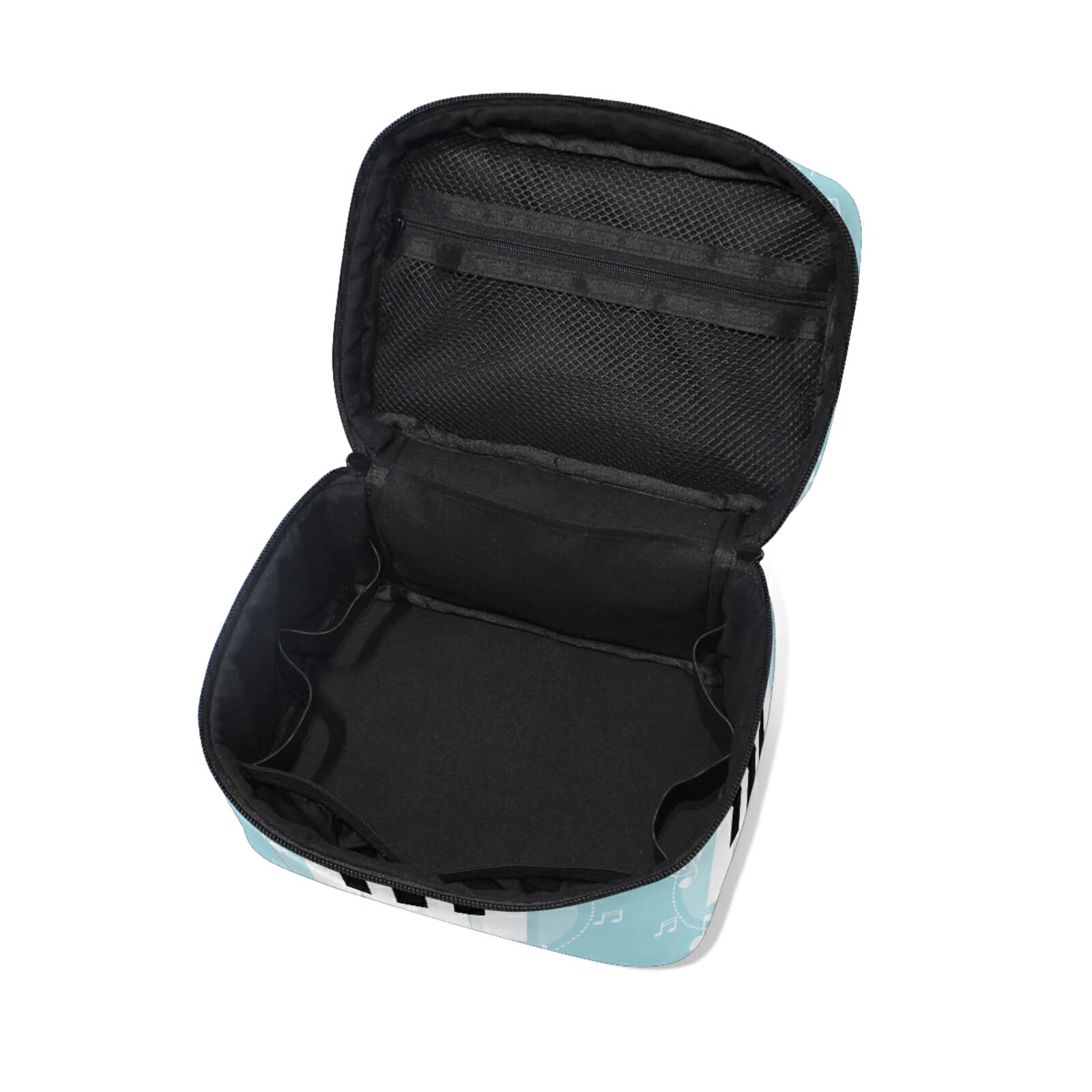 Stylish Piano Keyboard Makeup Bag for Women - Waterproof Cosmetic & Toiletry Travel Organizer - Perfect for Travel, Gym, and Daily Use
