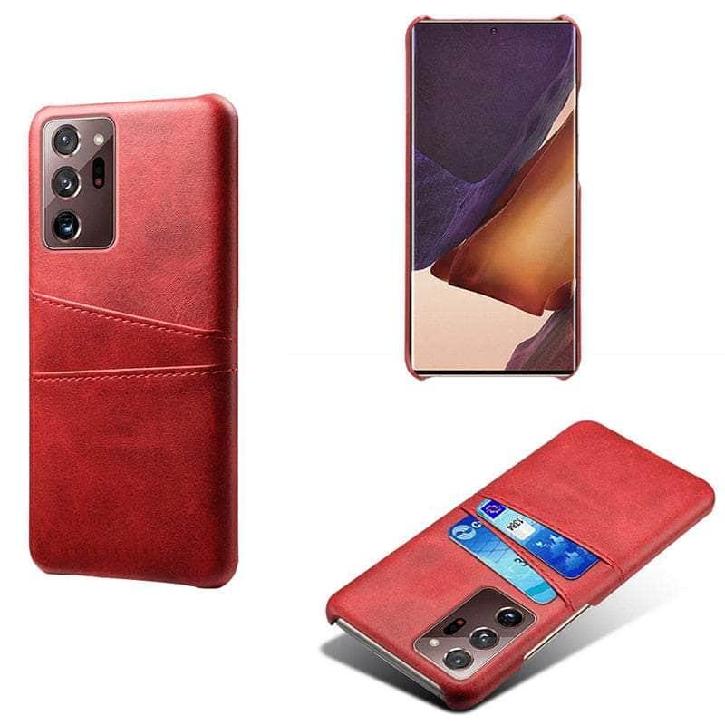 Premium Vegan Leather Galaxy S23 Ultra Card Holder Case - Slim Wallet Phone Cover with RFID Protection for Everyday Use & Travel Accessories