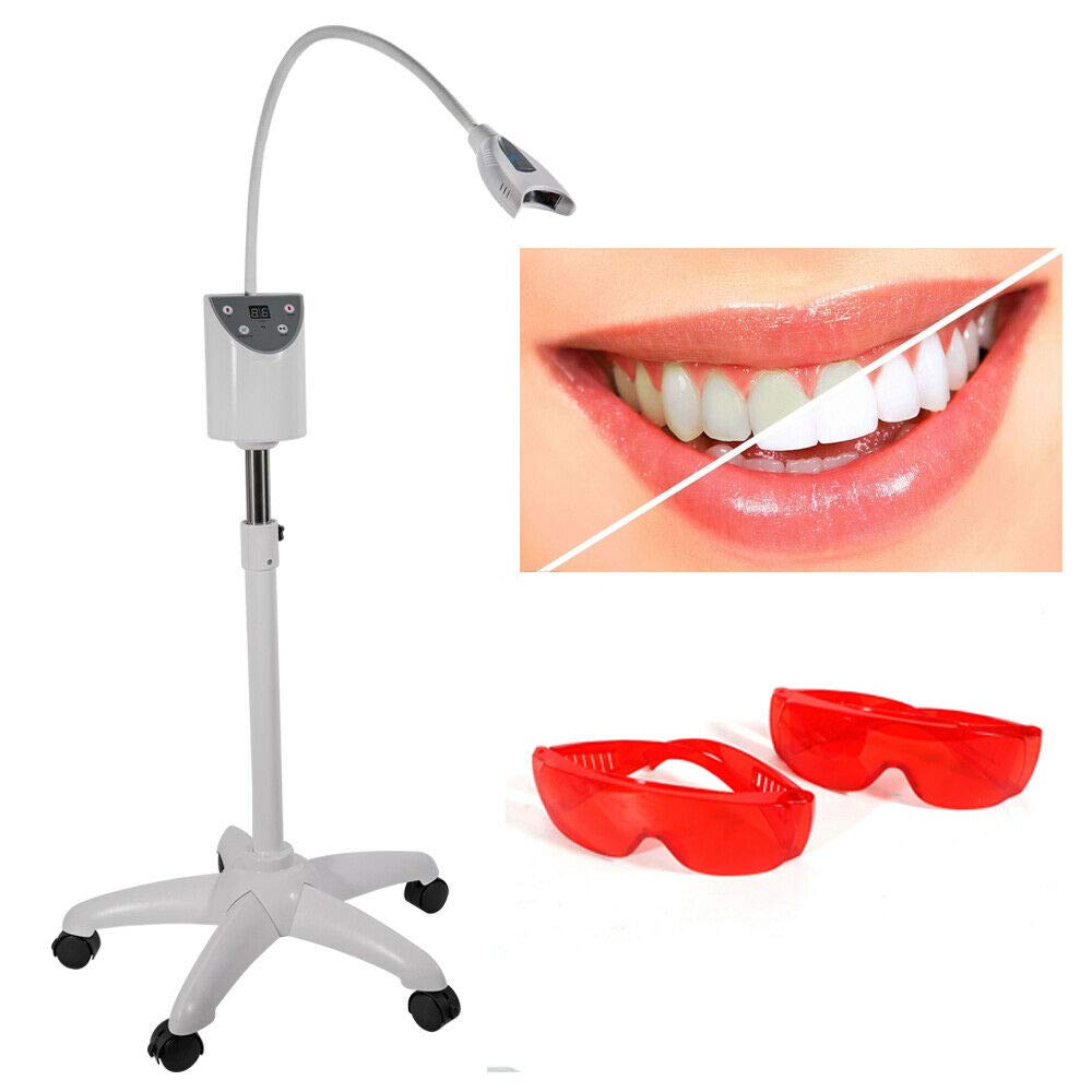Professional Teeth Whitening Kit with LED Light Accelerator - Fast & Effective Mobile Teeth Bleaching Machine for Brighter Smile - Perfect for Home Use & Travel