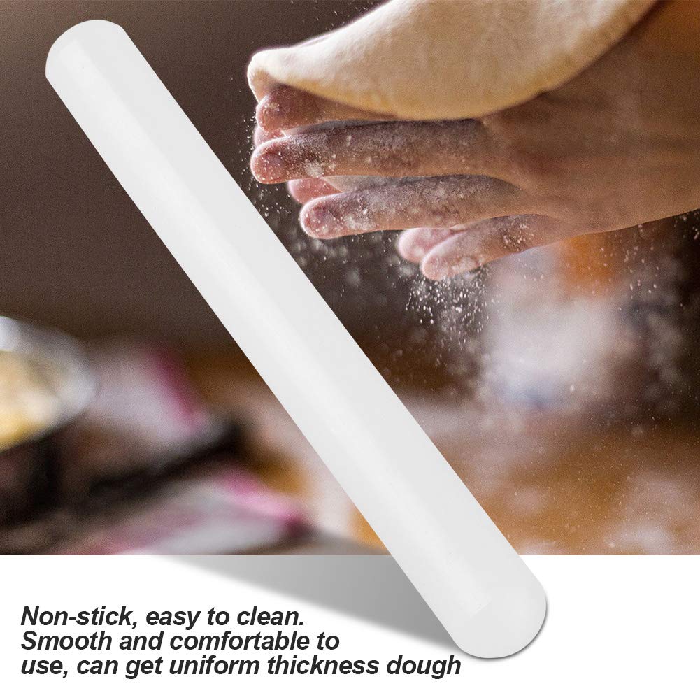 Non-Stick Nylon Fondant Rolling Pin - 9.1 Inch Lightweight Dough Roller for Cake Decorating, Pizza Making & Dumpling Wrappers | Perfect for Home Baking & DIY Pastry Projects
