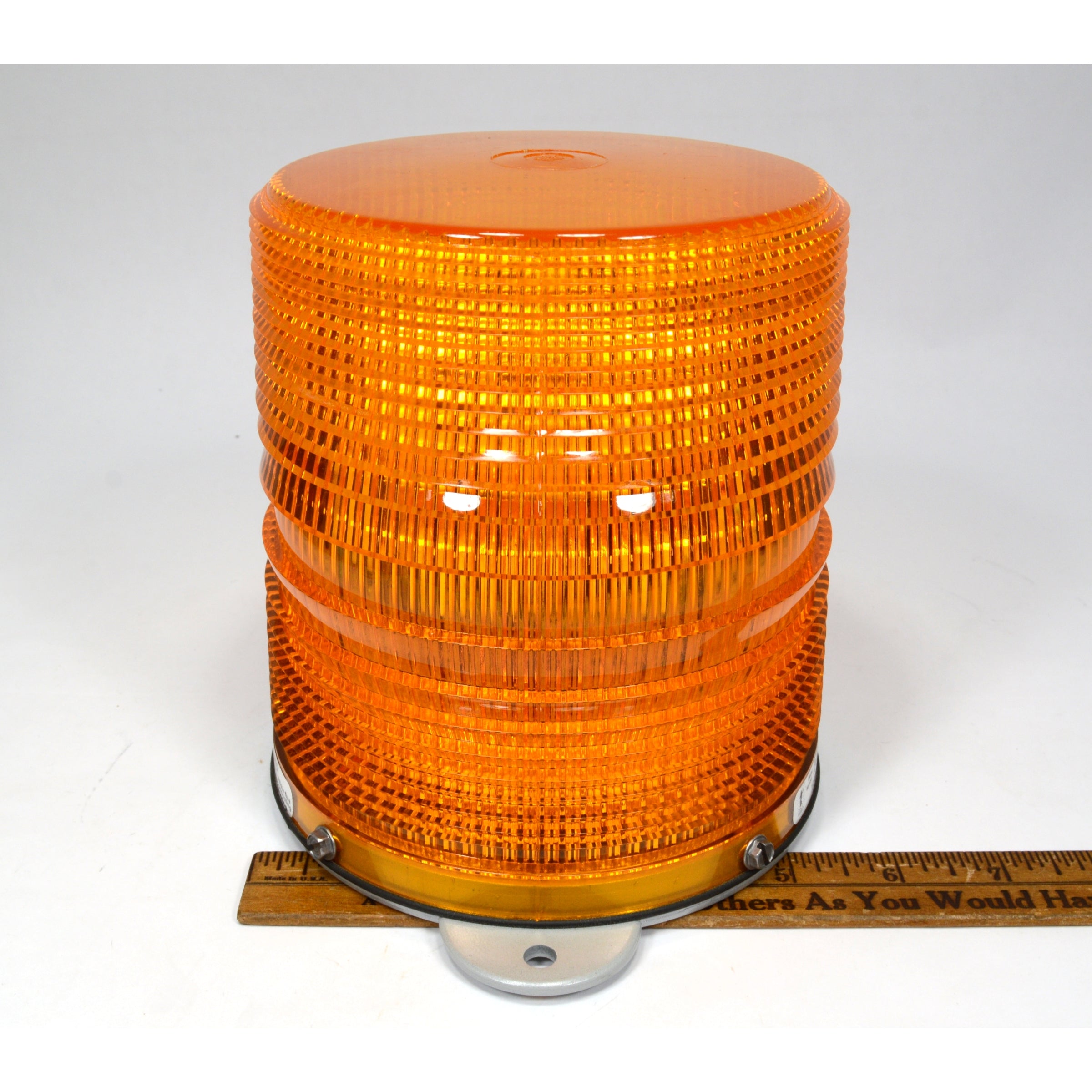New in Box STAR WARNING SYSTEMS Model 240CFQ Orange Amber Strobe Light - Emergency Vehicle Safety Warning Light for Trucks, Construction & Roadside Work
