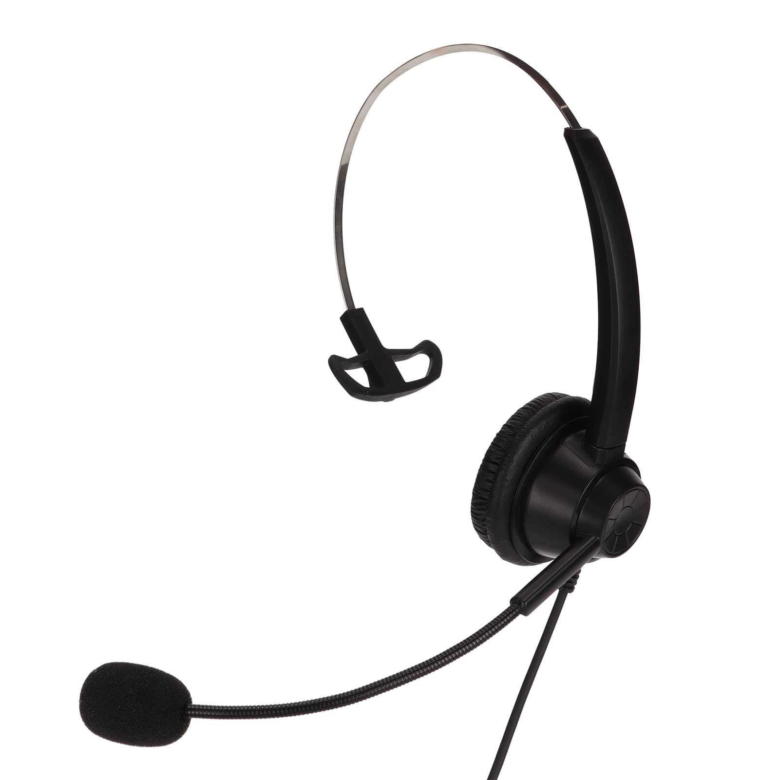 H360D USB Business Headset with Noise Cancelling Mic - Single Ear Office Headphone for PC, VOIP, Call Center, Online Courses & Conference Calls - Perfect for Remote Work & Virtual Meetings