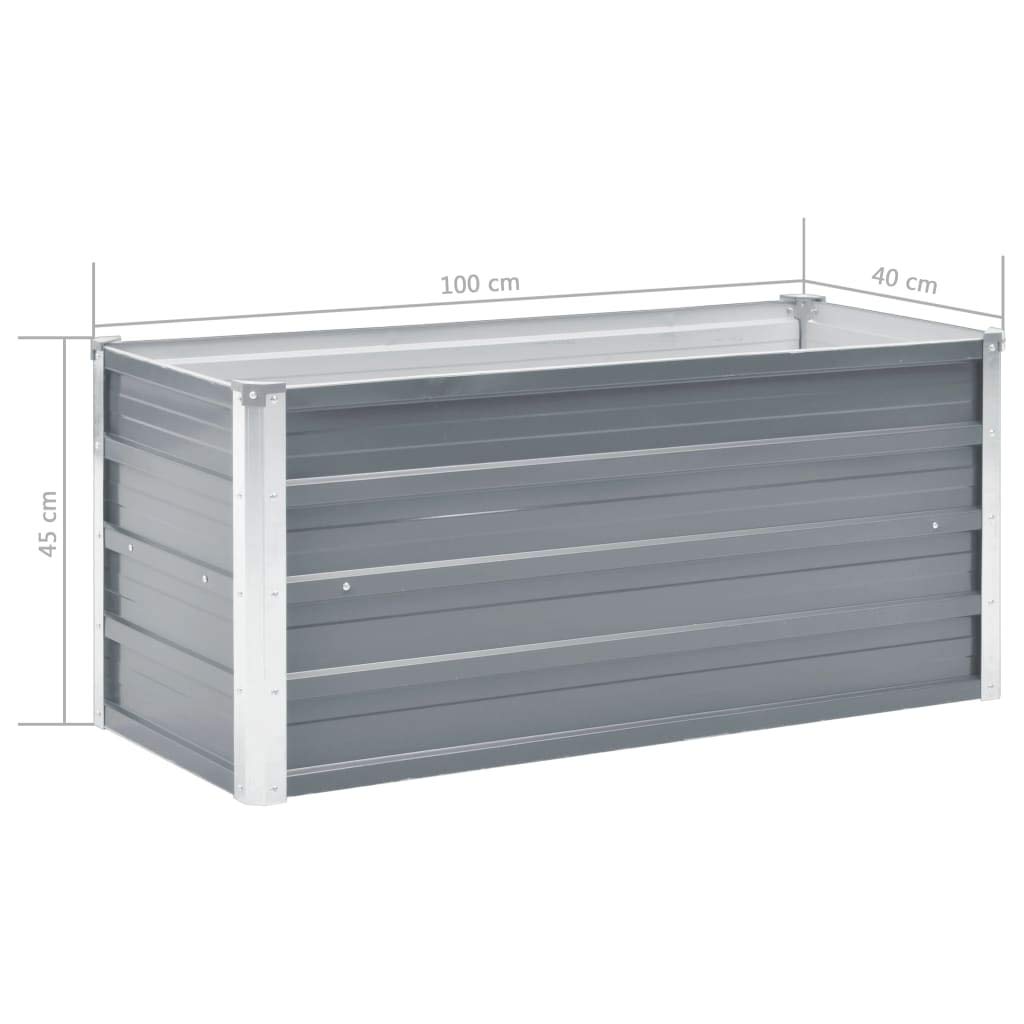 Premium Galvanized Steel Garden Planter Box 39.4
