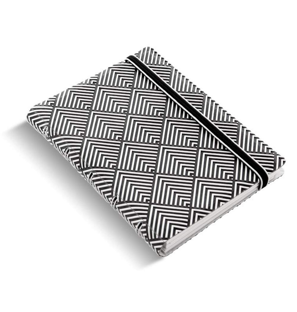 Premium White & Black Pocket Notebook - Elegant Journal for Writing, Sketching & Note Taking - Perfect for Office, School & Travel Use