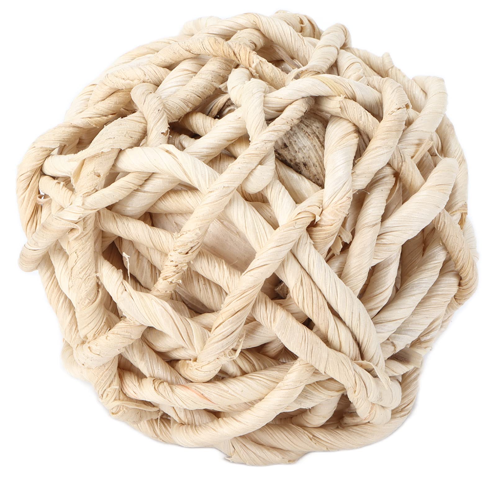 Evonecy Small Animal Chew Toys for Hamsters & Rabbits - Natural Corn Husk Chew Ball for Teeth Grinding, Safe & Durable Pet Toy | Perfect for Cage Enrichment & Dental Health