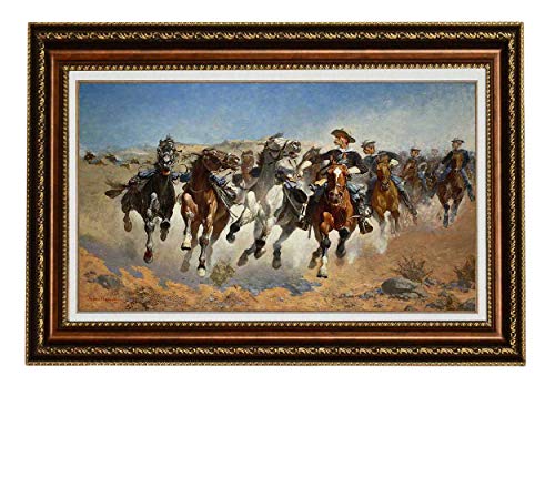 Dismounted the Fourth Troopers Moving Led Horses
