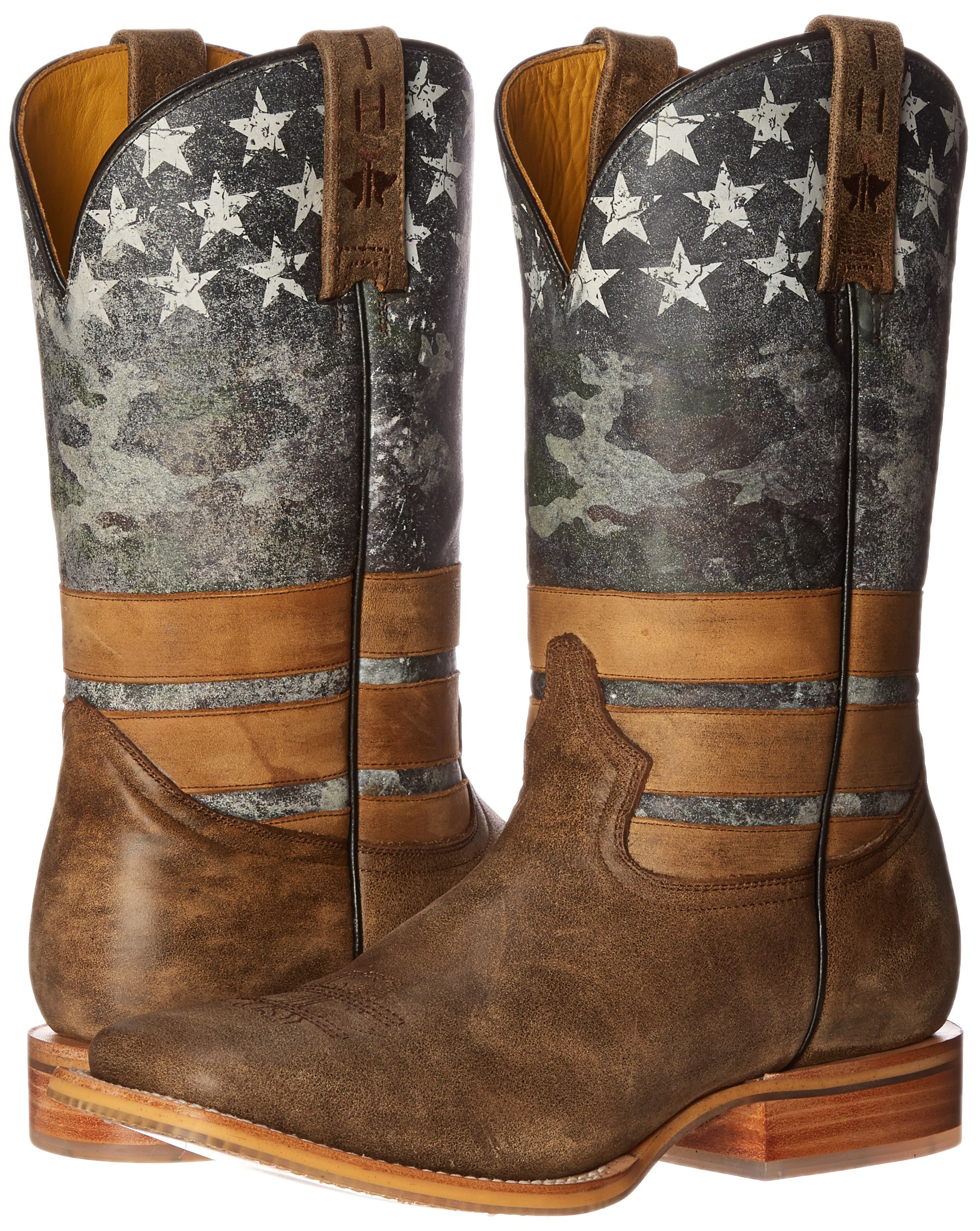 Tin Haul Men's Freedom Fashion Cowboy Boots - Western Style Leather Boots for Men | Perfect for Country Dancing, Rodeo & Casual Wear