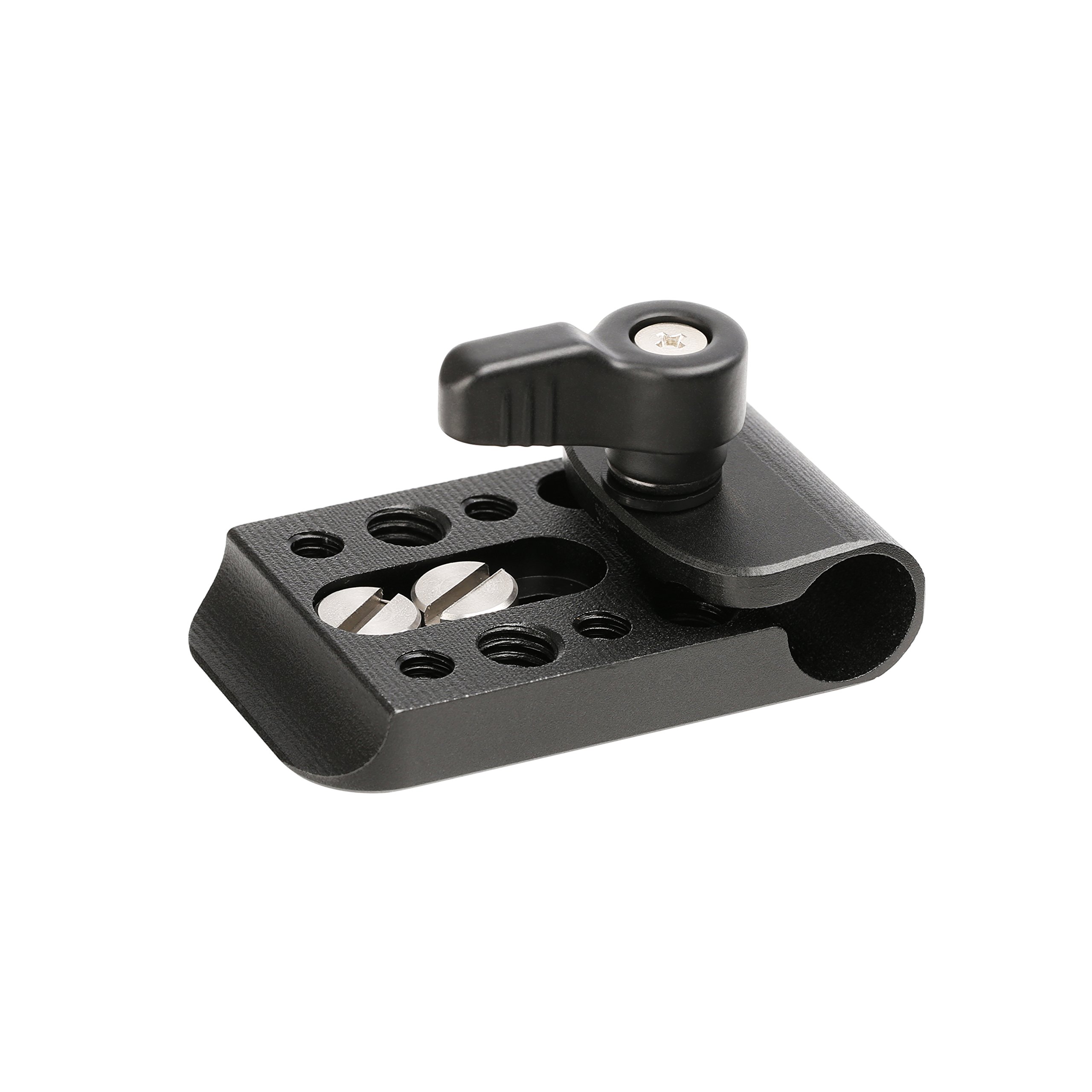 Movo CAB1000 15mm Modular Rod Clamp Adapter - 3 Pack for Mounting Cameras, Monitors & Recorders to Rigs with .25