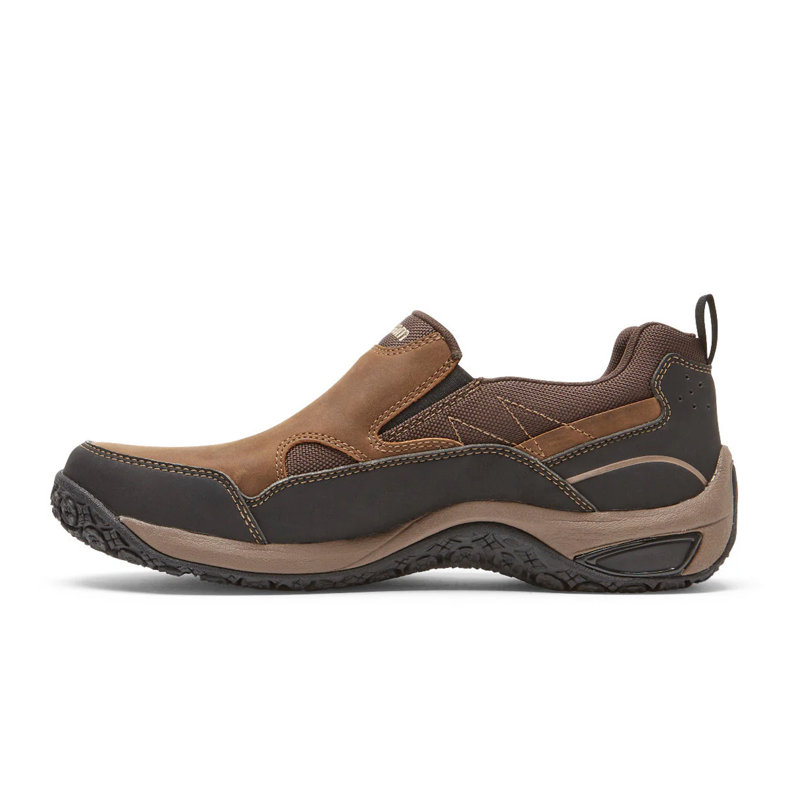 Dunham Ludlow Cloud Plus Slip-On Shoes for Men - Comfortable Brown Casual Loafers | Perfect for Work, Travel & Everyday Wear