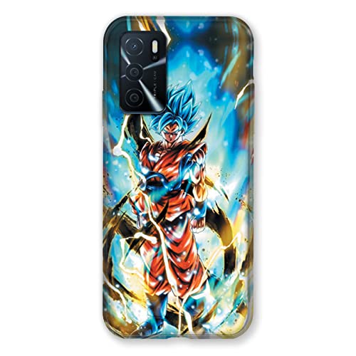 Oppo A16/A16S Manga Dragon Ball Goku White Phone Case - Durable Protective Cover for Anime Fans, Perfect for Daily Use & Gift Giving